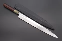 Sukenari Special Steel Series SG-II Hon Kasumi Yanagiba (240mm To 300mm, 3 Sizes, Octagonal Red-Sandalwood Handle With Water Buffalo Horn Ferrule) -Knife Sale Shop IMG 1214 scaled