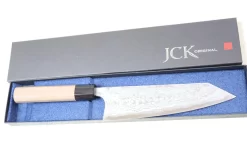 Fu-Rin-Ka-Zan Aogami Super Custom Damascus Series FASD-7W Bunka 190mm (7.4 Inch, Octagonal Walnut-Wood Handle) -Knife Sale Shop fu rin ka zan bunka fu rin ka zan aogami super custom damascus series fasd 7w bunka 190mm 7 4 inch octagon shaped walnut wood handle 28510272618593 scaled