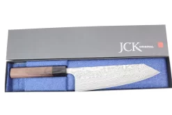 Fu-Rin-Ka-Zan R-2 Damascus Wa Series FRN-7 Bunka 190mm (7.4 Inch, Octagon Shaped Red-Sandalwood Handle) -Knife Sale Shop fu rin ka zan bunka fu rin ka zan r 2 damascus wa series frn 7 bunka 185mm 7 2 inch octagon shaped red sandalwood handle 29993373171809 scaled