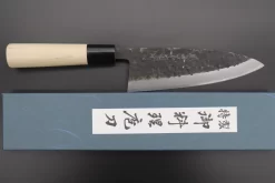 Fu-Rin-Ka-Zan Kurouchi White Steel No.2 Series Deba (Oval Shaped Magnolia Wood Handle With Water Buffalo Ferrules, 165mm And 180mm) -Knife Sale Shop fu rin ka zan deba fu rin ka zan kurouchi white steel no 2 series deba oval shaped magnolia wood handle with water buffalo ferrules 165mm and 180mm 42914014724379 scaled