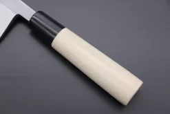 Fu-Rin-Ka-Zan Kurouchi White Steel No.2 Series Deba (Oval Shaped Magnolia Wood Handle With Water Buffalo Ferrules, 165mm And 180mm) -Knife Sale Shop fu rin ka zan deba fu rin ka zan kurouchi white steel no 2 series deba oval shaped magnolia wood handle with water buffalo ferrules 165mm and 180mm 42914015674651 scaled