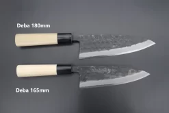 Fu-Rin-Ka-Zan Kurouchi White Steel No.2 Series Deba (Oval Shaped Magnolia Wood Handle With Water Buffalo Ferrules, 165mm And 180mm) -Knife Sale Shop fu rin ka zan deba fu rin ka zan kurouchi white steel no 2 series deba oval shaped magnolia wood handle with water buffalo ferrules 165mm and 180mm 43319933239579