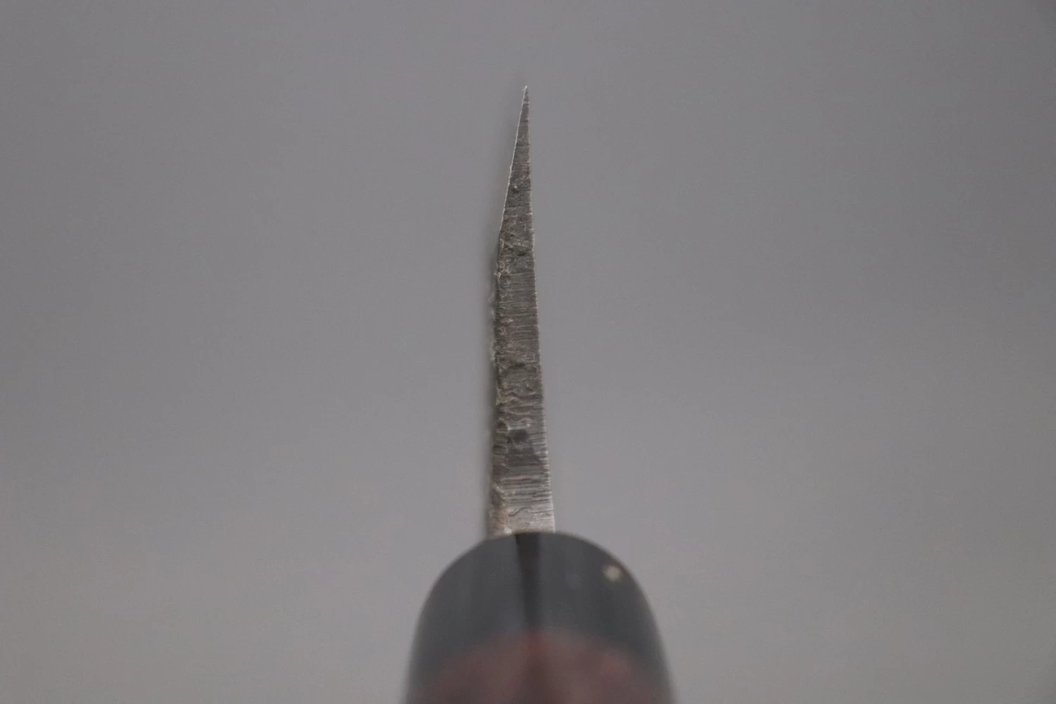 Fu-Rin-Ka-Zan Kurouchi White Steel No.2 Series Deba (Oval Shaped Red-Sandal Wood Handle With Black Pakka Wood Ferrules, 165mm And 180mm) 4 Fu-Rin-Ka-Zan Kurouchi White Steel No.2 Series Deba (Oval Shaped Red-Sandal Wood Handle With Black Pakka Wood Ferrules, 165mm And 180mm) - Image 4