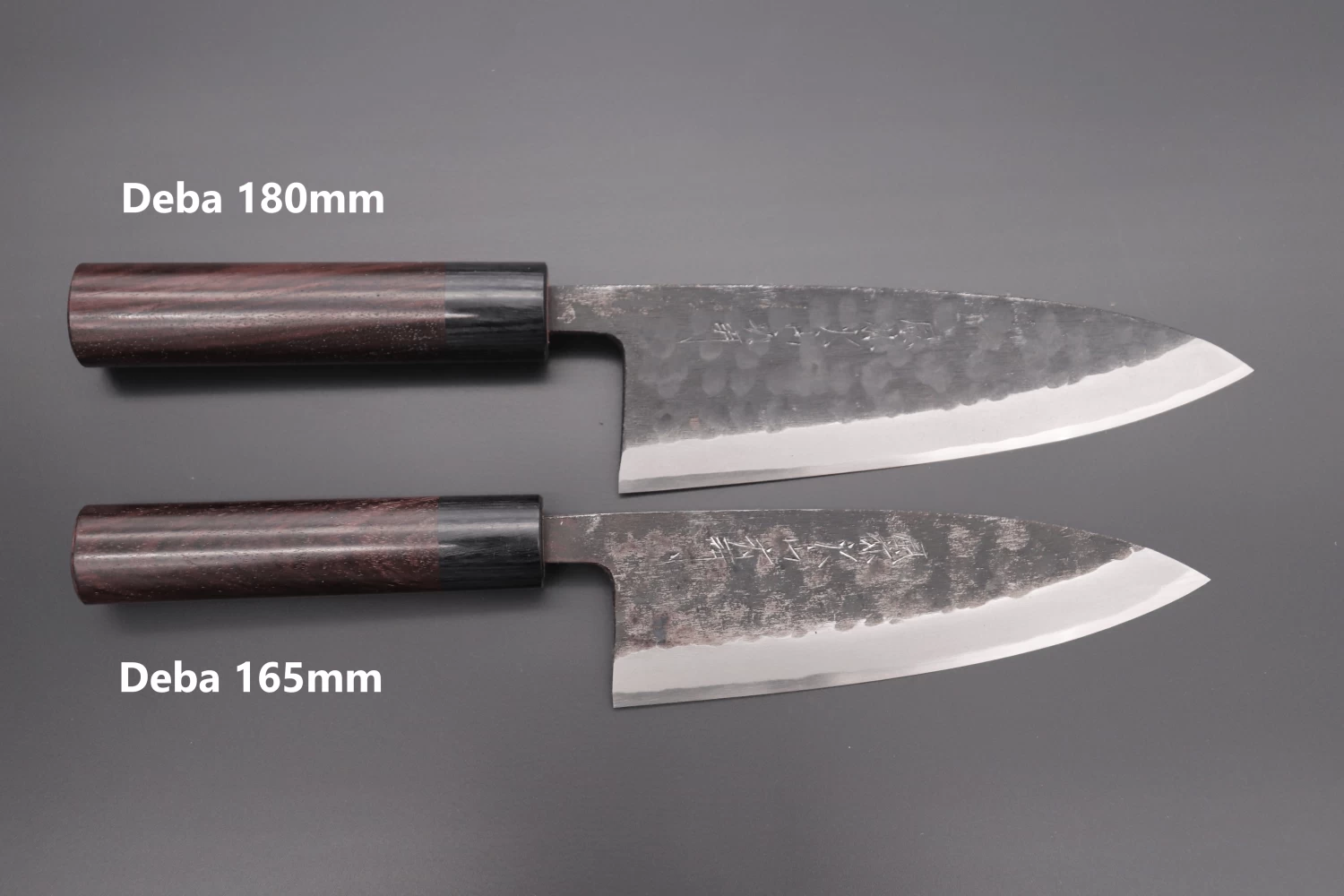 Fu-Rin-Ka-Zan Kurouchi White Steel No.2 Series Deba (Oval Shaped Red-Sandal Wood Handle With Black Pakka Wood Ferrules, 165mm And 180mm) 9 Fu-Rin-Ka-Zan Kurouchi White Steel No.2 Series Deba (Oval Shaped Red-Sandal Wood Handle With Black Pakka Wood Ferrules, 165mm And 180mm) - Image 9