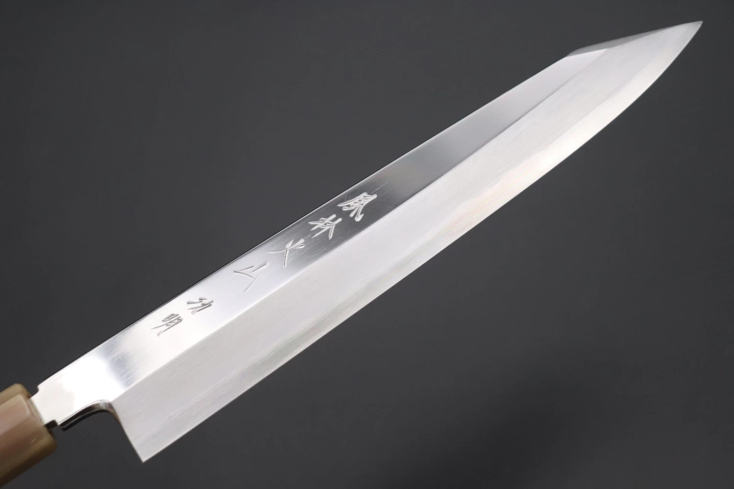 Fu-Rin-Ka-Zan Limited, FSO-63 Blue Steel No.1 Kiritsuke 240mm (9.4inch, Octagon Shaped Quince Wood Handle, Mirror Polished Blade) 2 Fu-Rin-Ka-Zan Limited, FSO-63 Blue Steel No.1 Kiritsuke 240mm (9.4inch, Octagon Shaped Quince Wood Handle, Mirror Polished Blade) - Image 2