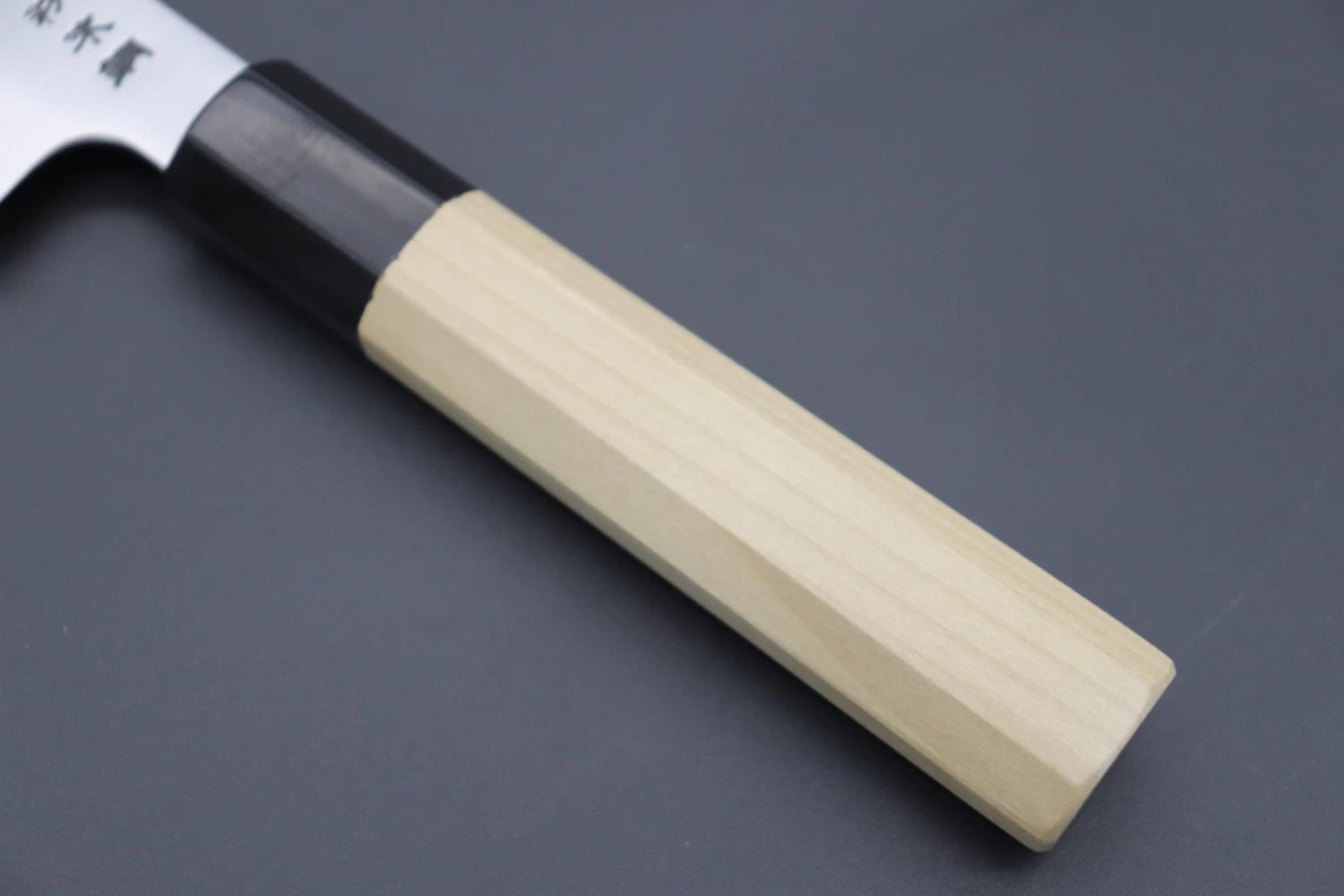 Fu-Rin-Ka-Zan R-2 Clad Wa Series Special Kiritsuke-Slicer (240mm And 270mm, 2 Sizes, Narrower Blade Width, Octagon Shaped Magnolia Wood Handle) 7 Fu-Rin-Ka-Zan R-2 Clad Wa Series Special Kiritsuke-Slicer (240mm And 270mm, 2 Sizes, Narrower Blade Width, Octagon Shaped Magnolia Wood Handle) - Image 7