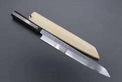 Fu-Rin-Ka-Zan Limited, Blue Steel No.1 Suminagashi Kiritsuke Yanagiba (270mm To 300mm, 2 Sizes, Octagon Shaped Ebonywood Handle)