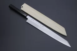 Fu-Rin-Ka-Zan Limited, (FSO-87) Hon Kasumi White Steel No.1 Kiritsuke Yanagiba 270mm(10.6 Inch, Octagonal Ebonywood Handle)