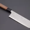 Fu-Rin-Ka-Zan Aogami Super Custom Damascus Series FASD-4W Nakiri 165mm (6.4 Inch, Octagonal Walnut Wood Handle)