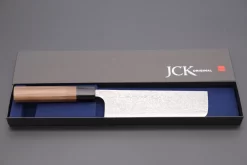 Fu-Rin-Ka-Zan Aogami Super Custom Damascus Series FASD-4W Nakiri 165mm (6.4 Inch, Octagonal Walnut Wood Handle) -Knife Sale Shop fu rin ka zan nakiri fu rin ka zan aogami super custom damascus series fasd 4w nakiri 165mm 6 4 inch octagonal walnut wood handle 40824383930651 scaled