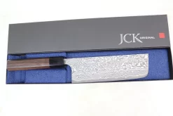 Fu-Rin-Ka-Zan R-2 Damascus Wa Series FRN-4 Nakiri 165mm (6.4 Inch, Octagon Shaped Red-Sandalwood Handle) -Knife Sale Shop fu rin ka zan nakiri fu rin ka zan r 2 damascus wa series frn 4 nakiri 165mm 6 4 inch octagon shaped red sandalwood handle 29993368682593 scaled