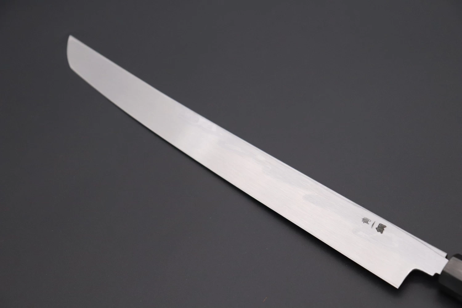 Fu-Rin-Ka-Zan Limited, Blue Steel No.1 Suminagashi FSO-B1SA Sakimaru Takohiki 300mm (Octagon Shaped Ebonywood Handle) 7 Fu-Rin-Ka-Zan Limited, Blue Steel No.1 Suminagashi FSO-B1SA Sakimaru Takohiki 300mm (Octagon Shaped Ebonywood Handle) - Image 7