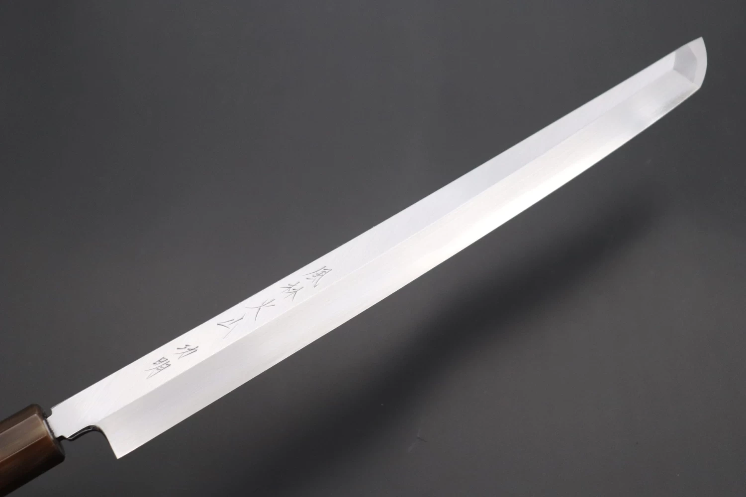 Fu-Rin-Ka-Zan Limited, FSO-100 Hon Kasumi Blue Steel No.1 Sakimaru Takohiki 300mm (11.8 Inch, Octagonal Ebonywood Handle) 2 Fu-Rin-Ka-Zan Limited, FSO-100 Hon Kasumi Blue Steel No.1 Sakimaru Takohiki 300mm (11.8 Inch, Octagonal Ebonywood Handle) - Image 2