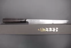 Fu-Rin-Ka-Zan Limited, FSO-13 Blue Steel No.1 Suminagashi Sakimaru Takohiki 270mm (10.6 Inch) -Knife Sale Shop fu rin ka zan sakimaru takohiki fu rin ka zan limited fso 13 blue steel no 1 suminagashi sakimaru takohiki 270mm 10 6 inch 41979343110427 scaled