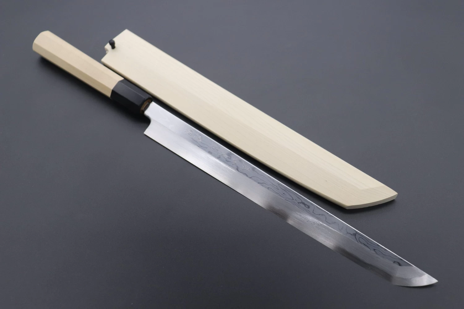 Fu-Rin-Ka-Zan Limited, FSO-13M Blue Steel No.1 Suminagashi Sakimaru Takohiki 270mm (10.6 Inch) 1 Fu-Rin-Ka-Zan Limited, FSO-13M Blue Steel No.1 Suminagashi Sakimaru Takohiki 270mm (10.6 Inch)