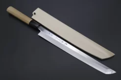 Fu-Rin-Ka-Zan Limited, Hon Kasumi Blue Steel No.1 Sakimaru Takohiki 270mm (Perfectly Mirror Polished Blade, 10.6 Inch, FSO-64)