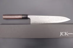 Fu-Rin-Ka-Zan Aogami Super Custom Damascus Series Wa Gyuto (210mm Or 240mm, 2 Sizes, Octagonal Red-Sandalwood Handle) -Knife Sale Shop fu rin ka zan wa gyuto fu rin ka zan aogami super custom damascus series wa gyuto 210mm or 240mm 2 sizes octagonal red sandalwood handle 41749491712283 scaled