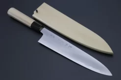 Fu-Rin-Ka-Zan Blue Steel No.2 Hon Kasumi Series FB-17 Wa Gyuto 240mm (9.4 Inch, Double Bevel Edge))