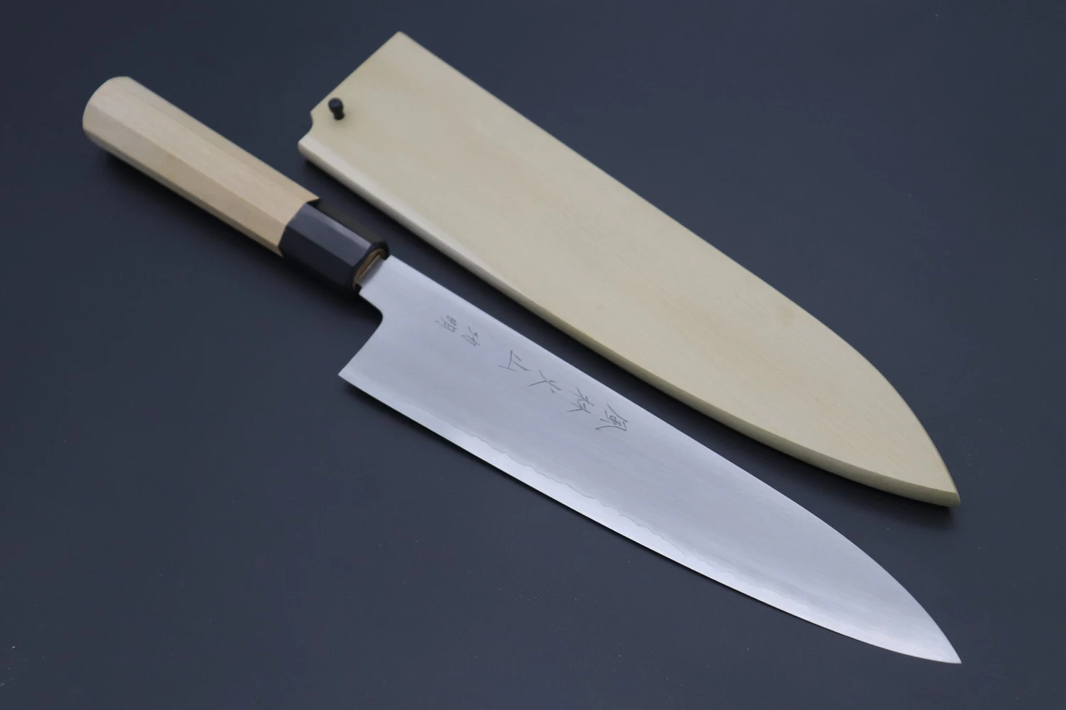 Fu-Rin-Ka-Zan Hon Kasumi Gingami No.3 Wa Gyuto (210mm And 240mm, 2 Sizes, Double Bevel Edge) 9 Fu-Rin-Ka-Zan Hon Kasumi Gingami No.3 Wa Gyuto (210mm And 240mm, 2 Sizes, Double Bevel Edge) - Image 9