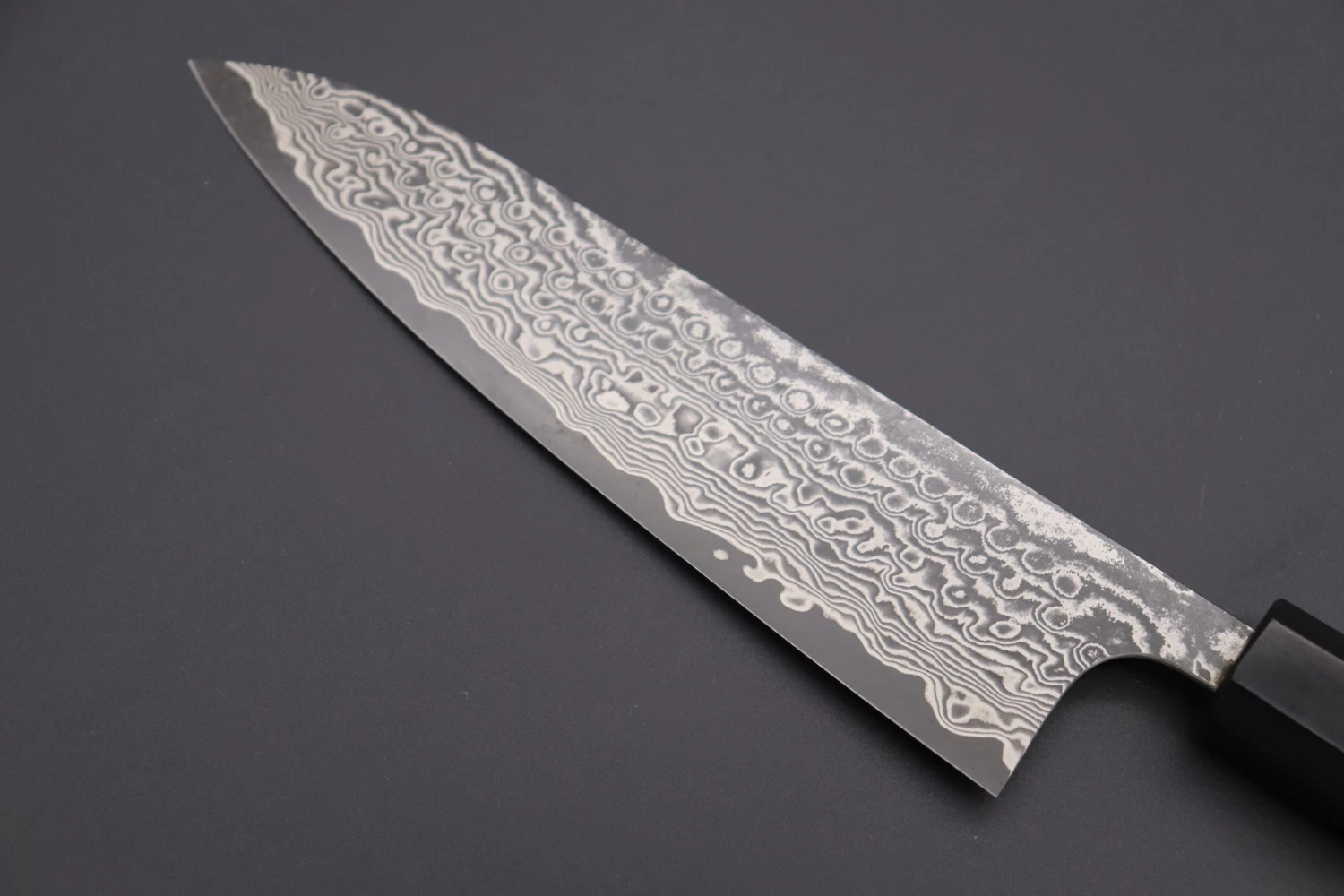 Fu-Rin-Ka-Zan R-2 Damascus Wa Series Wa Gyuto (180mm To 240mm, 3 Sizes, Octagon Shaped Red-Sandalwood Handle) 6 Fu-Rin-Ka-Zan R-2 Damascus Wa Series Wa Gyuto (180mm To 240mm, 3 Sizes, Octagon Shaped Red-Sandalwood Handle) - Image 6