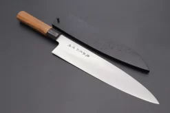 Fu-Rin-Ka-Zan ZDP-189 Wa Series Wa Gyuto (210mm To 270mm, 3 Sizes, Octagon Shaped Bocote Wooden Handle)