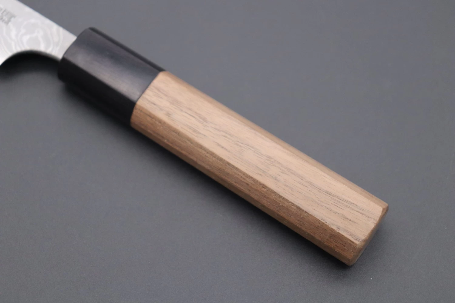 Fu-Rin-Ka-Zan Aogami Super Custom Damascus Series FASD-1PW Wa Paring 80mm (3.1 Inch, Octagonal Walnut Wood Handle) 7 Fu-Rin-Ka-Zan Aogami Super Custom Damascus Series FASD-1PW Wa Paring 80mm (3.1 Inch, Octagonal Walnut Wood Handle) - Image 7