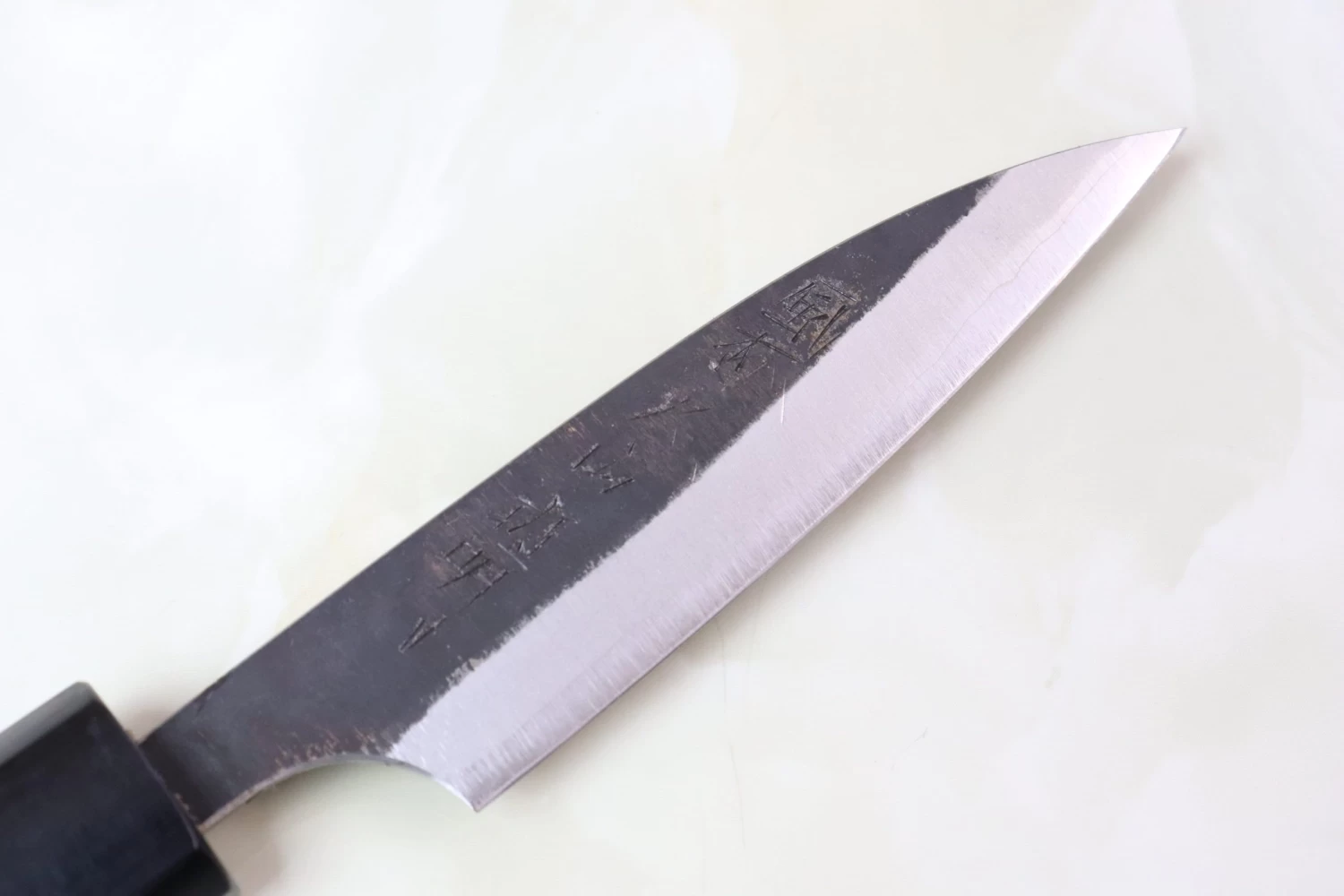 Fu-Rin-Ka-Zan Aogami Super Kurouchi Series FAB-1P Wa Paring 85mm (3.3 Inch, Octagon Shaped Red-Sandal Wood Handle) 2 Fu-Rin-Ka-Zan Aogami Super Kurouchi Series FAB-1P Wa Paring 85mm (3.3 Inch, Octagon Shaped Red-Sandal Wood Handle) - Image 2