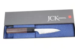 Fu-Rin-Ka-Zan R-2 Damascus Wa Series FRN-PA Wa Paring 90mm (3.5 Inch, Octagon Shaped Red-Sandalwood Handle) -Knife Sale Shop fu rin ka zan wa paring fu rin ka zan r 2 damascus wa series frn pa wa paring 90mm 3 5 inch octagon shaped red sandalwood handle 29993317630049 scaled