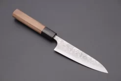 Fu-Rin-Ka-Zan Aogami Super Custom Damascus Series Wa Petty (120mm And 150mm, Octagonal Walnut Wood Handle, 2 Sizes) -Knife Sale Shop fu rin ka zan wa petty fu rin ka zan aogami super custom damascus series wa petty 120mm and 150mm octagonal walnut wood handle 2 sizes 40824445894939 scaled