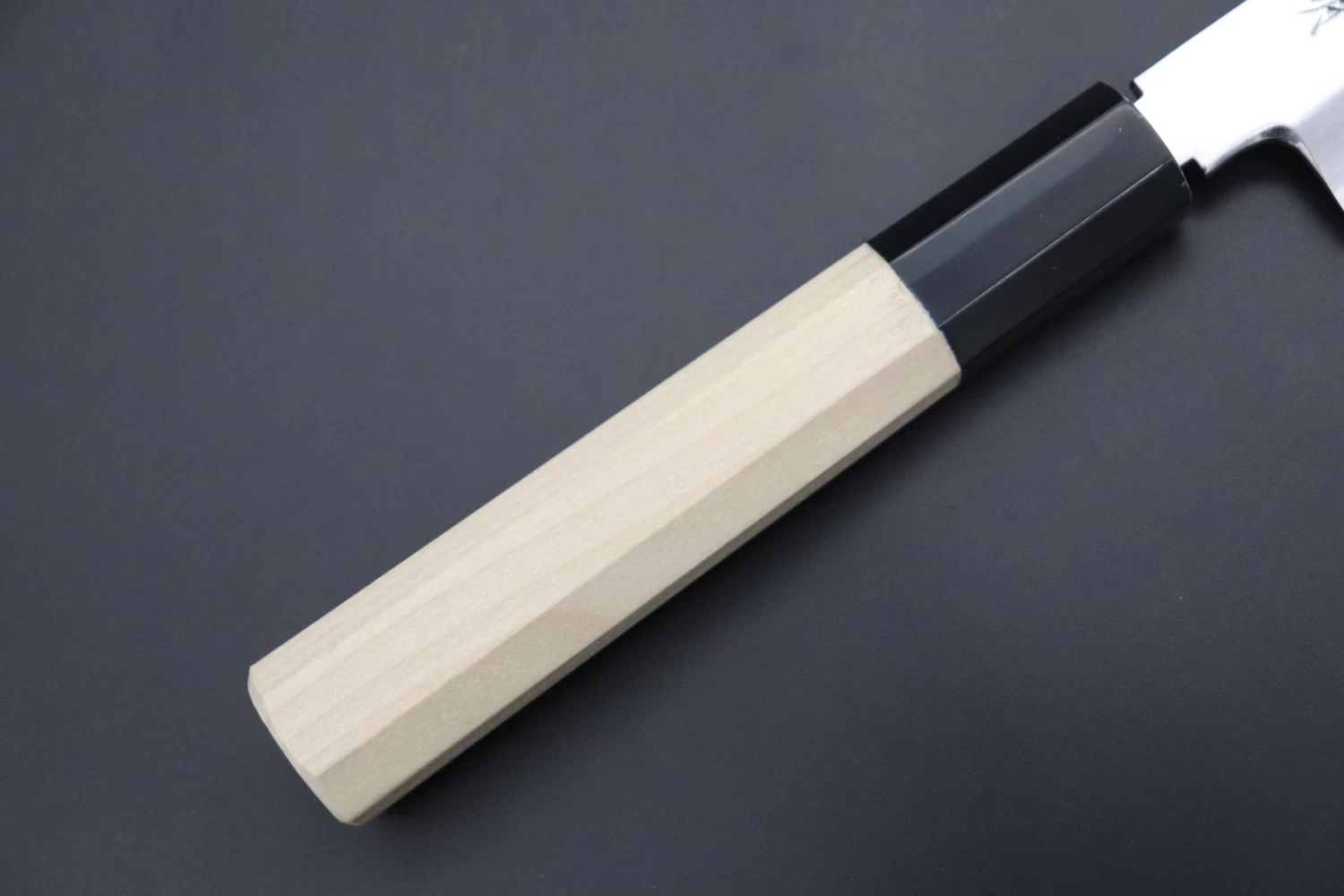 Fu-Rin-Ka-Zan Hon Kasumi Series Blue Steel No.2 Wa Petty ( 2 Sizes, Wa Petty 150mm Or Wa Petty 180mm, Single Bevel Edge) 3 Fu-Rin-Ka-Zan Hon Kasumi Series Blue Steel No.2 Wa Petty ( 2 Sizes, Wa Petty 150mm Or Wa Petty 180mm, Single Bevel Edge) - Image 3