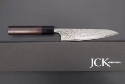 Fu-Rin-Ka-Zan R-2 Damascus Wa Series Wa Petty (120mm And 150mm, 2 Sizes, Octagon Shaped Red-Sandalwood Handle) -Knife Sale Shop fu rin ka zan wa petty fu rin ka zan r 2 damascus wa series wa petty 120mm and 150mm 2 sizes octagon shaped red sandalwood handle 41774371373339 scaled