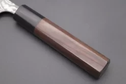 Fu-Rin-Ka-Zan R-2 Damascus Wa Series Wa Petty (120mm And 150mm, 2 Sizes, Octagon Shaped Red-Sandalwood Handle) -Knife Sale Shop fu rin ka zan wa petty fu rin ka zan r 2 damascus wa series wa petty 120mm and 150mm 2 sizes octagon shaped red sandalwood handle 41774371668251 scaled