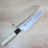 Fu-Rin-Ka-Zan R-2 Clad Wa Series FR2-3SA Wa Santoku 190mm (7.4inch, Octagon Shaped Magnolia Wood Handle)