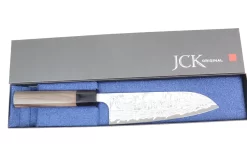 Fu-Rin-Ka-Zan R-2 Damascus Wa Series FRN-3 Wa Santoku 170mm (6.6 Inch, Octagon Shaped Red-Sandalwood Handle) -Knife Sale Shop fu rin ka zan wa santoku fu rin ka zan r 2 damascus wa series frn 3 wa santoku 170mm 6 6 inch octagon shaped red sandalwood handle 29993363079265 scaled