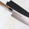 Fu-Rin-Ka-Zan ZDP-189 Wa Series FZDP-1SAB Wa Santoku 190mm (7.4 Inch, Octagon Shaped Bocote Wooden Handle)