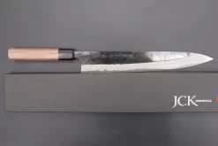 Fu-Rin-Ka-Zan Aogami Super Kurouchi Series Wa Sujihiki (240mm & 270mm, 2 Sizes, Octagon Shaped Walnut-Wood Handle) -Knife Sale Shop fu rin ka zan wa sujihiki fu rin ka zan aogami super kurouchi series wa sujihiki 240mm 270mm 2 sizes octagon shaped walnut wood handle 41767068696859 scaled