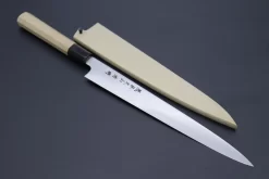 Fu-Rin-Ka-Zan R-2 Clad Wa Series Wa Sujihiki (240mm And 270mm, 2 Sizes, Octagon Shaped Magnolia Wood Handle)