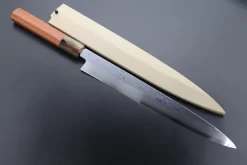 Fu-Rin-Ka-Zan Limited, Blue Steel No.1 Suminagashi Yanagiba (270mm And Yanagiba 300mm, 2 Sizes, Octagonal Quince Wood Handle) -Knife Sale Shop fu rin ka zan yanagiba fu rin ka zan limited blue steel no 1 suminagashi yanagiba 270mm and yanagiba 300mm 2 sizes octagonal quince wood handle 44179361333531 scaled