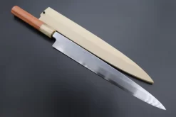 Fu-Rin-Ka-Zan Limited, Blue Steel No.1 Suminagashi Yanagiba (270mm And Yanagiba 300mm, 2 Sizes, Octagonal Quince Wood Handle) -Knife Sale Shop fu rin ka zan yanagiba fu rin ka zan limited blue steel no 1 suminagashi yanagiba 270mm and yanagiba 300mm 2 sizes octagonal quince wood handle 44179361464603 scaled