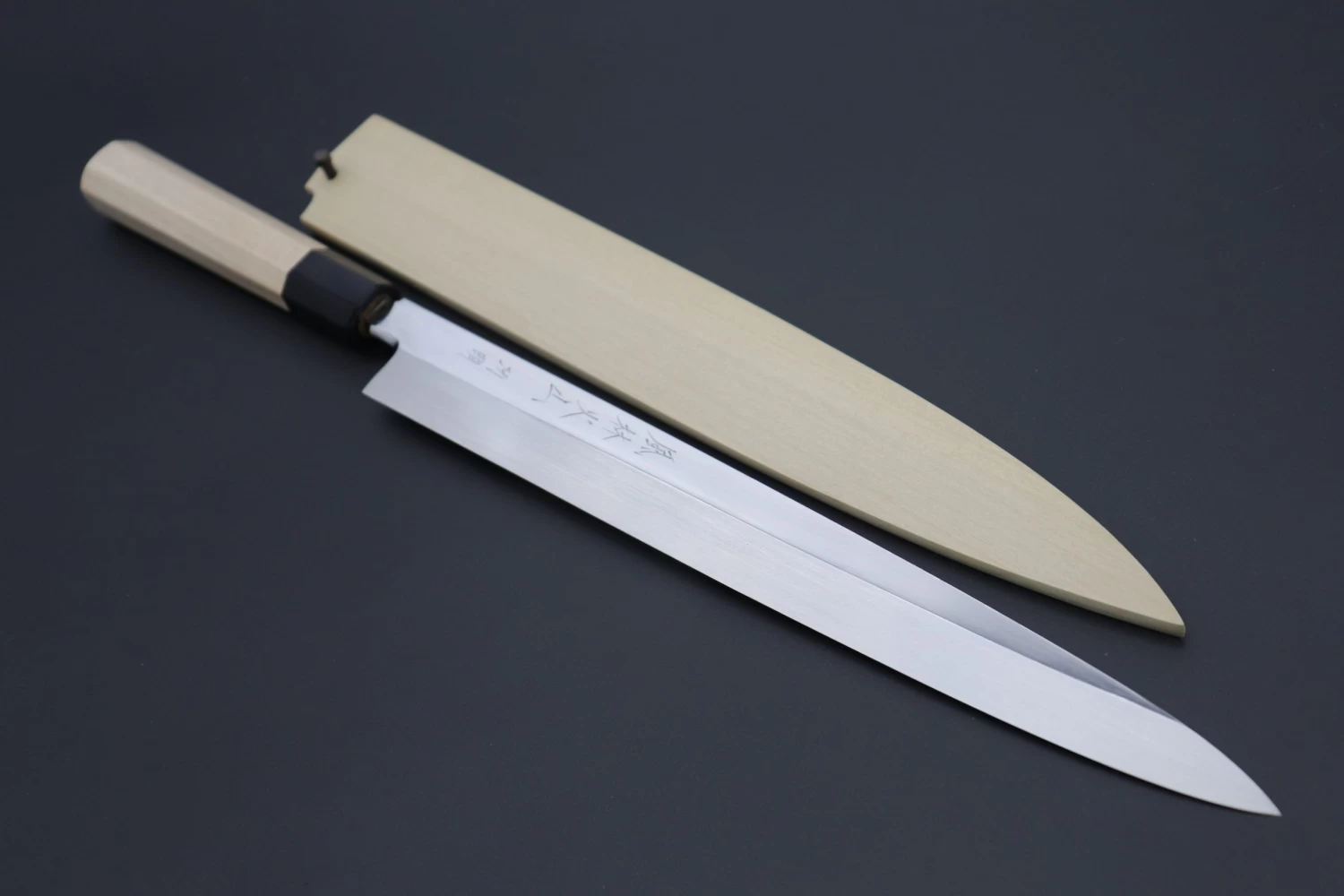 Fu-Rin-Ka-Zan Limited, (FSO-9) Solid VG-10 Blade Yanagiba (270mm & 300mm, 2 Sizes, Perfectly Mirror Polished) 10 Fu-Rin-Ka-Zan Limited, (FSO-9) Solid VG-10 Blade Yanagiba (270mm & 300mm, 2 Sizes, Perfectly Mirror Polished) - Image 10