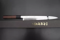 Fu-Rin-Ka-Zan Limited, Hon Kasumi Blue Steel No.1 Yanagiba 300mm (Perfectly Mirror Polished Blade, 11.8 Inch, FSO-67) -Knife Sale Shop fu rin ka zan yanagiba fu rin ka zan limited hon kasumi blue steel no 1 yanagiba 300mm perfectly mirror polished blade 11 8 inch fso 67 44179530350875 scaled