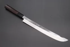 Fu-Rin-Ka-Zan Limited, Solid VG-10 Special Order Made FSO-78 "SABER" Yanagiba 270mm (10.6 Inch, Perfectly Mirror Polished, Octagonal Ebonywood Handle)