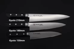 Fujiwara Kanefusa FKM Series Gyuto (150mm To 300mm, 6 Sizes, Black Pakka Wood Handle)) -Knife Sale Shop fujiwara kanefusa gyuto fujiwara kanefusa fkm series gyuto 150mm to 300mm 6 sizes black pakka wood handle 43078053134619