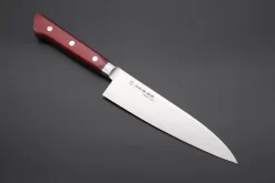 Fujiwara Kanefusa FKM Series Gyuto (150mm To 300mm, 6 Sizes, Wine Color Pakka Wood Handle))
