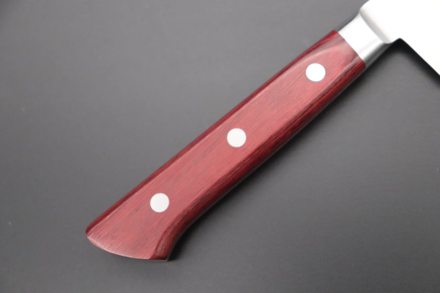 Fujiwara Kanefusa FKM Series Gyuto (150mm To 300mm, 6 Sizes, Wine Color Pakka Wood Handle)) 3 Fujiwara Kanefusa FKM Series Gyuto (150mm To 300mm, 6 Sizes, Wine Color Pakka Wood Handle)) - Image 3