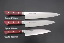 Fujiwara Kanefusa FKM Series Gyuto (150mm To 300mm, 6 Sizes, Wine Color Pakka Wood Handle)) 18 Fujiwara Kanefusa FKM Series Gyuto (150mm To 300mm, 6 Sizes, Wine Color Pakka Wood Handle)) -Knife Sale Shop fujiwara kanefusa gyuto fujiwara kanefusa fkm series gyuto 150mm to 300mm 6 sizes wine color pakka wood handle 43503516123419