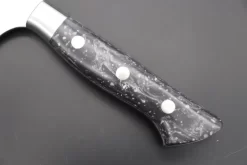 Hattori Forums FH Series Limited Edition FH-5ND Boning Knife (6.2 Inch, "SNOW IN THE DARK" Handle) -Knife Sale Shop hattori boning knife honesuki hattori forums fh series limited edition fh 5nd boning knife 6 2 inch snow in the dark handle 44595374129435 scaled