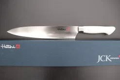 Hattori Forums FH Series Gyuto (210mm To 270mm, 3 Sizes, Fresh White Corian Handle) -Knife Sale Shop hattori gyuto hattori forums fh series gyuto 210mm to 270mm 3 sizes fresh white corian handle 41892314677531 scaled