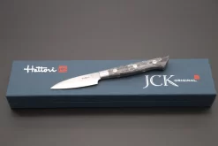 Hattori Forums FH Series Limited Edition "SNOW IN THE DARK" FH-1ND Parer 70mm (2.7 Inch, Dupont Corian® Handle) -Knife Sale Shop hattori paring hattori forums fh series limited edition snow in the dark fh 1nd parer 70mm 2 7 inch dupont corian handle 40239295070491 scaled