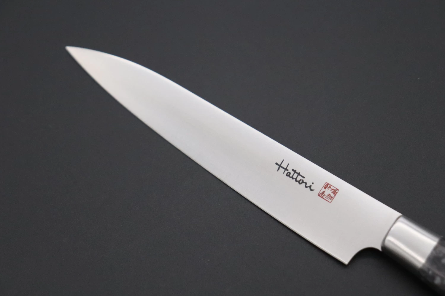 Hattori Forums FH Series Limited Edition "SNOW IN THE DARK" Petty (120mm And 150mm, Dupont Corian® Handle) 2 Hattori Forums FH Series Limited Edition "SNOW IN THE DARK" Petty (120mm And 150mm, Dupont Corian® Handle) - Image 2